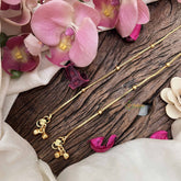 Vriksham Antique Ball Gold Look Alike Anklets-G20681